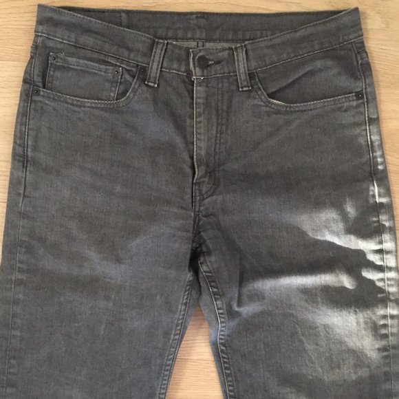 LEVIS Men's 514 Straight Leg Jeans W34 L30 - Charcoal - Picture 3 of 10